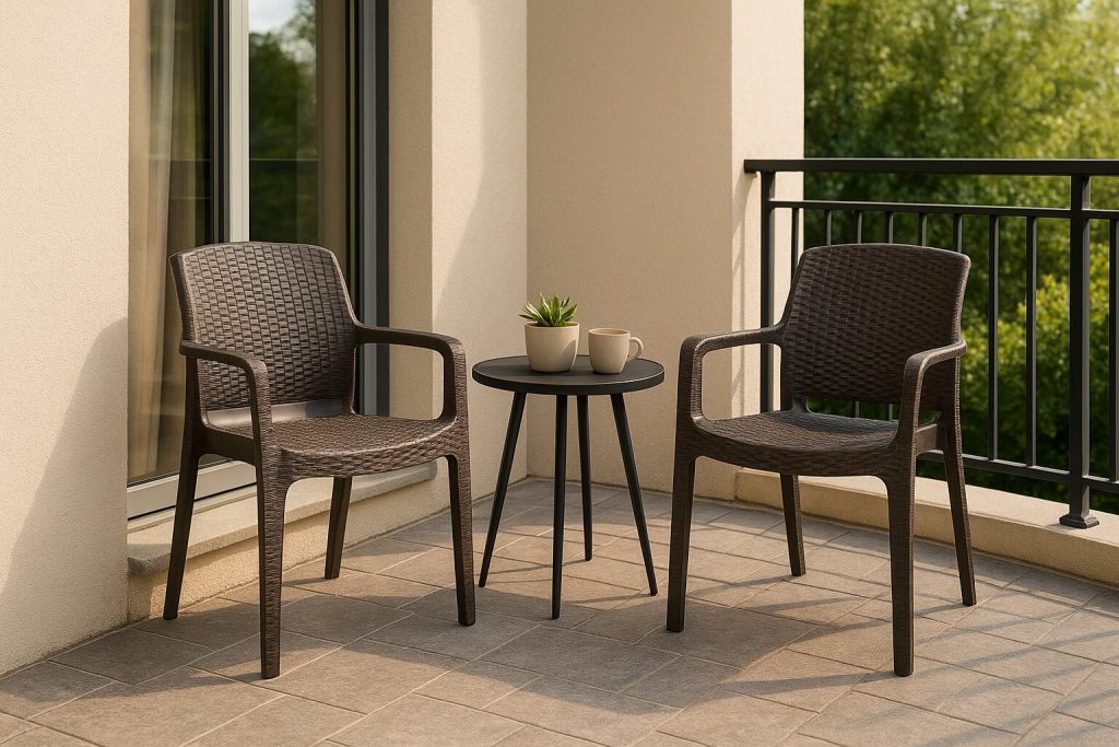 Plastik bahçe sandalye ve masa seti